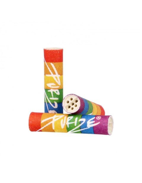 Filtry węglowe Purize XTRA Slim RAINBOW - śr. 6 mm - 50 szt.