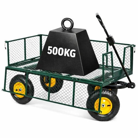Wózek Ogrodowy Transportowy Składany Przyczepka Stalowa 200 kg