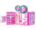 Mattel HXD58 Lalka Modowa Barbie Różowa Z Szafą