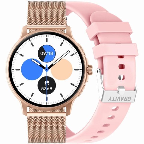 SMARTWATCH UNISEX GRAVITY GT12-3 - ROZMOWY BLUETOOTH, DODATKOWY PASEK (sg035c)