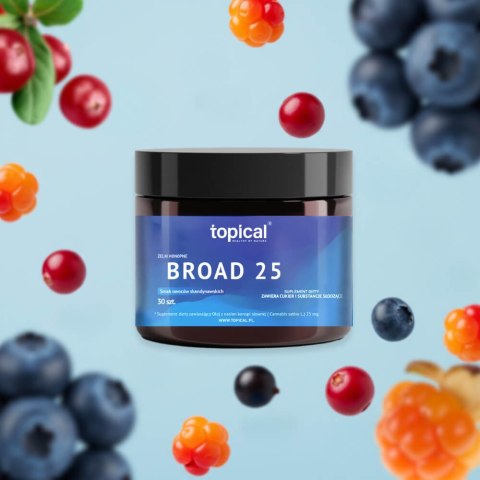 Żelki CBD 750 mg Broad Spectrum - owoce skandynawskie - Topical