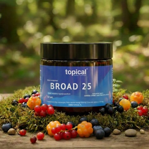 Żelki CBD 750 mg Broad Spectrum - owoce skandynawskie - Topical