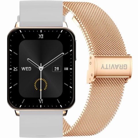 SMARTWATCH UNISEX GRAVITY GT17-4 - AMOLED, DODATKOWY PASEK (sg038d)