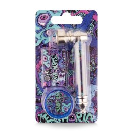 Fajka metalowa zestaw 3w1 - Euphoria Psychedelic