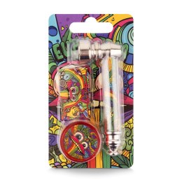 Fajka metalowa zestaw 3w1 - Euphoria Vibrant