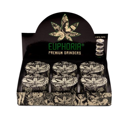 Grinder Euphoria Mystical - młynek do suszu - 4-częściowy 63 mm