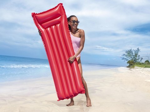 Bestway Materac plażowy dmuchany - jednoosobowy CZERWONY 183x69cm 44007