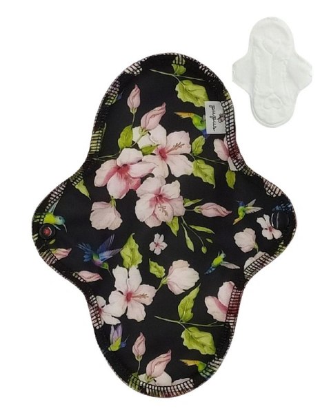 ŚREDNIA M wkładka wielorazowa bambusowa - KOLIBRY