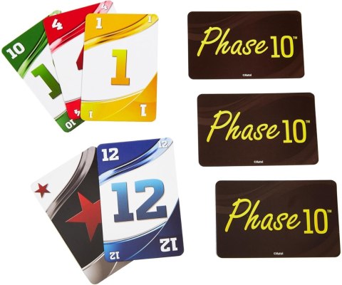 Mattel FFY05 Gra Karciana Phase 10