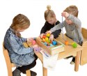 MASTERKIDZ Duża Drewniana Nawlekanka Sznurowanka Montessori