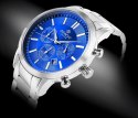 Zegarek Męski Giewont Chronograph Sapphire Srebrno Niebieski GW8510-B3