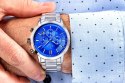 Zegarek Męski Giewont Chronograph Sapphire Srebrno Niebieski GW8510-B3