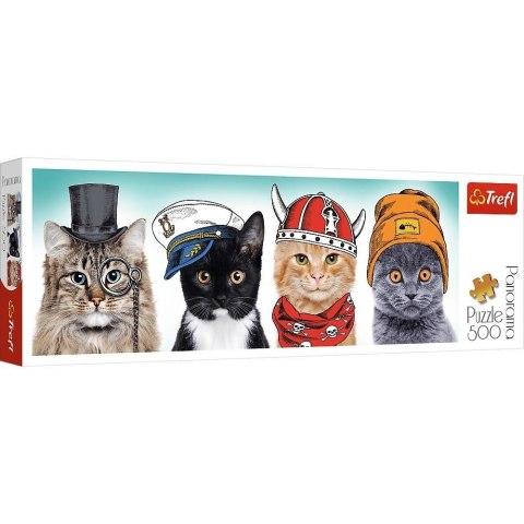 Puzzle 500 Panorama - Puszysta ekipa TREFL