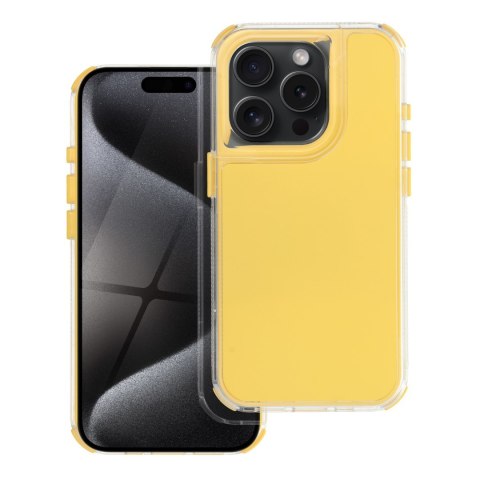 Futerał do iPhone 15 PRO Matrix żółty