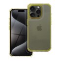 Futerał do iPhone 16 Matrix Clear żółty
