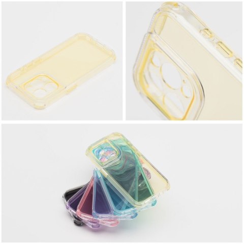 Futerał do iPhone 16 PLUS Matrix Clear żółty