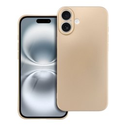 Futerał do iPhone 16 PLUS Metallic złoty