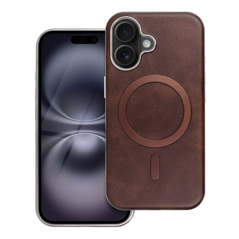 Futerał do iPhone 16 PRO MAX Gentleman Mag Cover zgodny z MagSafe brązowy