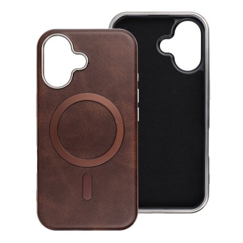 Futerał do iPhone 16 PRO MAX Gentleman Mag Cover zgodny z MagSafe brązowy