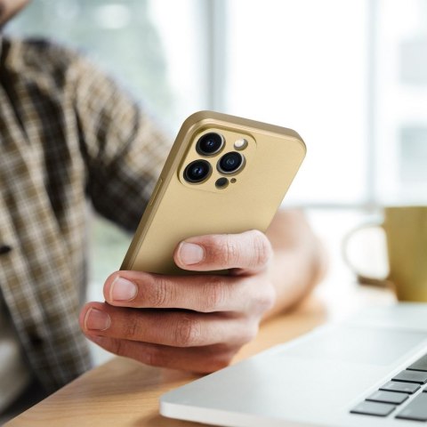 Futerał do iPhone 16 PRO MAX Metallic złoty
