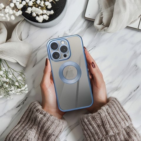 Futerał do iPhone 16e (SE 4 2025) / 17e Glam niebieski