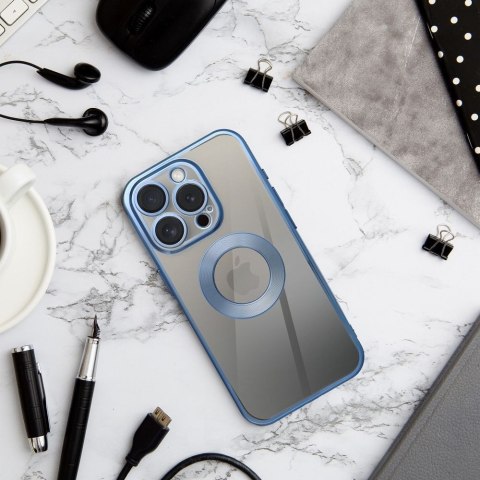 Futerał do iPhone 16e (SE 4 2025) / 17e Glam niebieski