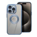 Futerał do iPhone 16e (SE 4 2025) / 17e Glam niebieski
