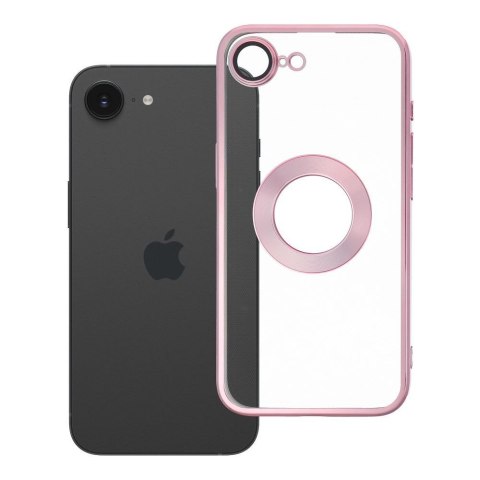 Futerał do iPhone 16e (SE 4 2025) / 17e Glam pudrowy róż