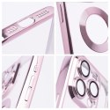 Futerał do iPhone 16e (SE 4 2025) / 17e Glam pudrowy róż