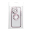 Futerał do iPhone 16e (SE 4 2025) / 17e Glam pudrowy róż
