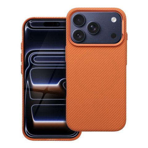 Futerał do iPhone 17 AIR Kevlar zgodny z MagSafe pomarańczowy