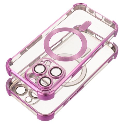 Futerał do iPhone 17 Antishock Electro zgodny z MagSafe purpurowy