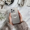 Futerał do iPhone 17 Glam srebrny