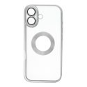 Futerał do iPhone 17 Glam srebrny