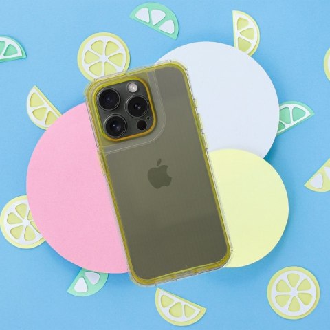 Futerał do iPhone 17 PRO MAX Matrix Clear żółty