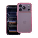 Futerał do iPhone 17 PRO Matrix Clear pudrowy róż