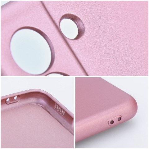 Futerał do Samsung A37 5G Metallic różowy