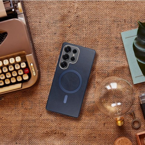 Futerał do Samsung S25 ULTRA Gentleman Mag Cover zgodny z MagSafe granatowy