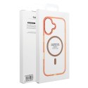 Futerał FRAME CLEAR HYBRID MAG COVER kompatybilny z MagSafe do XIAOMI Redmi A5 pomarańczowy