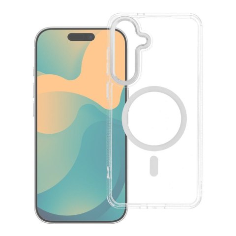 Futerał FRAME CLEAR HYBRID MAG COVER kompatybilny z MagSafe do SAMSUNG A37 transparentny
