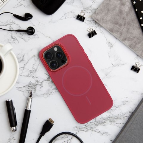 Futerał FRAME MAG COVER kompatybilny z MagSafe do IPHONE 17 magenta