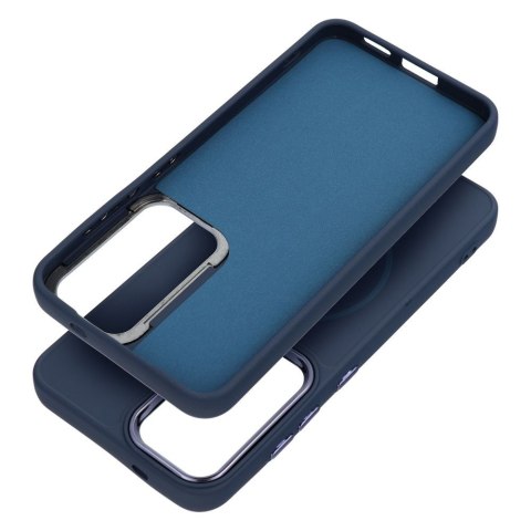 Futerał FRAME MAG COVER kompatybilny z MagSafe do SAMSUNG A37 granatowy