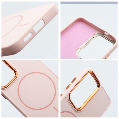 Futerał FRAME MAG COVER kompatybilny z MagSafe do SAMSUNG A57 pudrowy róż