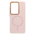 Futerał FRAME MAG COVER kompatybilny z MagSafe do SAMSUNG S26 Ultra pudrowy róż