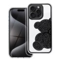 Futerał TEDDY BEAR do IPHONE 12 MINI czarny