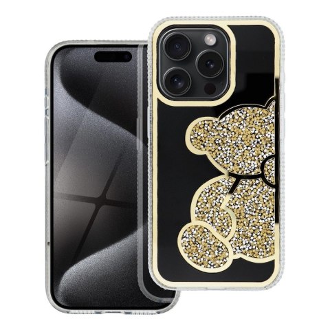 Futerał TEDDY BEAR do IPHONE 12 MINI złoty
