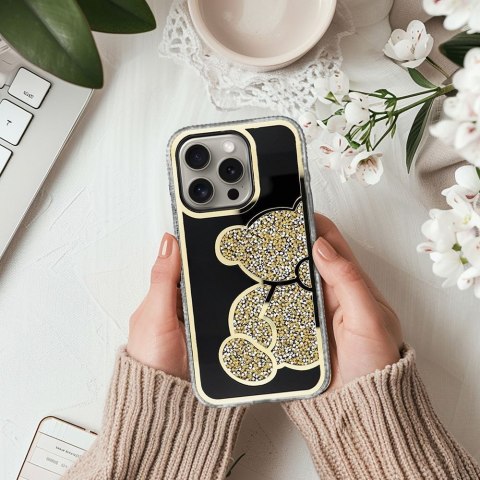 Futerał TEDDY BEAR do IPHONE 14 Pro złoty