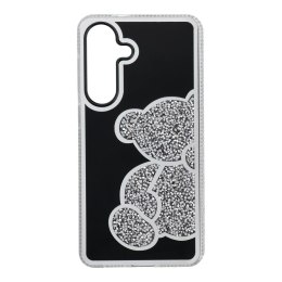 Futerał TEDDY BEAR do SAMSUNG S26 Plus srebrny
