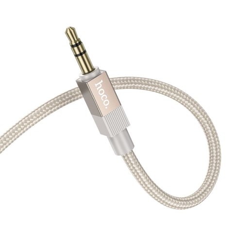 Kabel AUX Jack 3,5 mm (męski) do Jack 3,5 mm (męski) Hoco 1 m UPA32 złoty