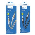 Kabel AUX Jack 3,5 mm (męski) do Jack 3,5 mm (męski) Hoco 1 m UPA32 złoty